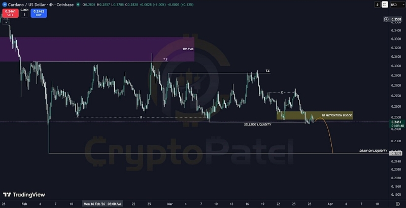 Аналитик Али Мартинес прогнозирует падение цены Cardano на 11%