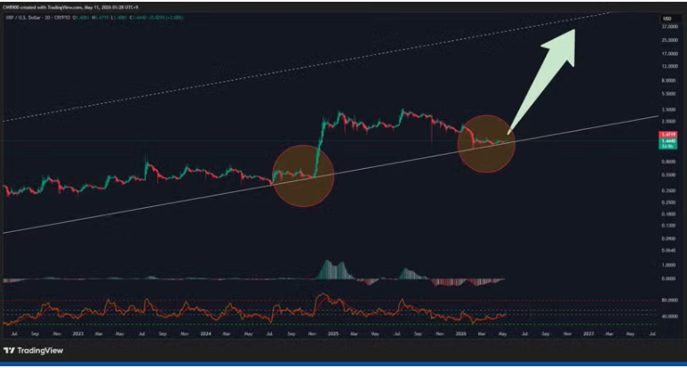 XRP демонстрирует признаки масштабного роста: аналитик повышает прогноз